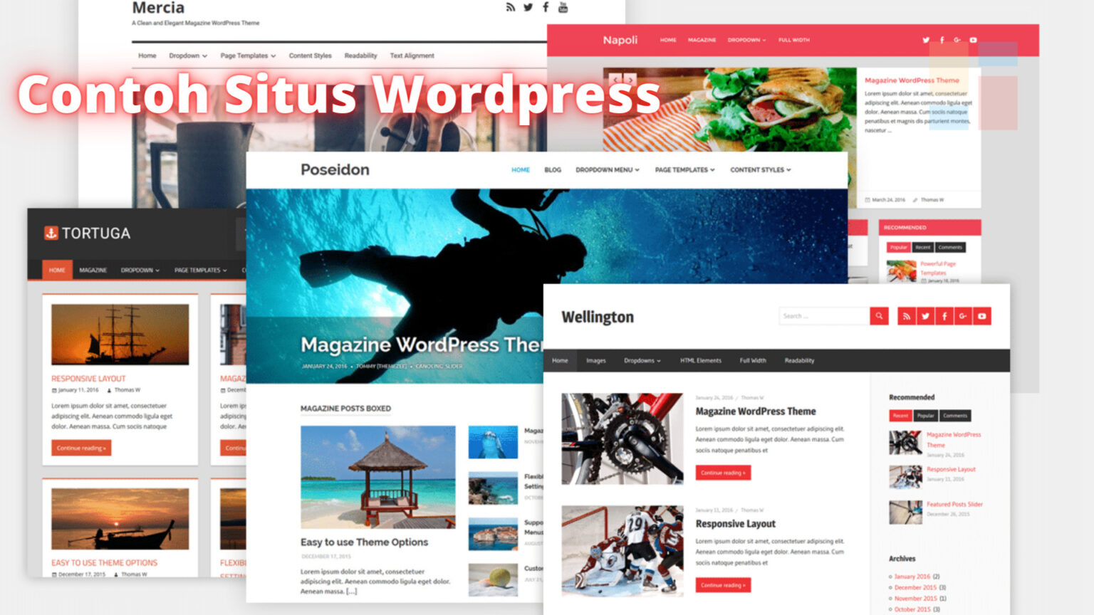 Inspirasi Dan Contoh Situs Wordpress Terkenal - Teknovidia