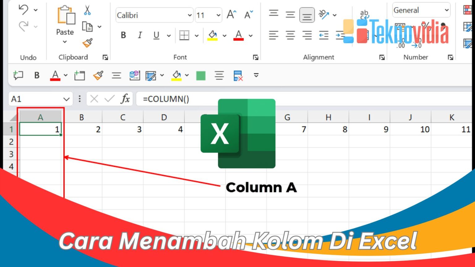Cara Menambah Kolom Di Excel Dengan Mudah Dan Cepat Teknovidia 0946