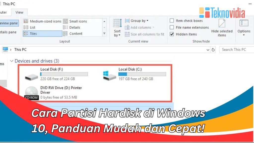 Cara Partisi Hardisk Di Windows 10, Panduan Mudah Dan Cepat!